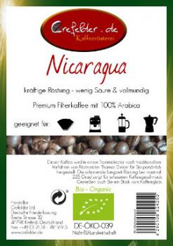 Kaffeer&ouml;sterei Crefelder Nicaragua - BIO