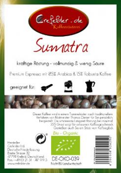 Kaffeer&ouml;sterei Crefelder Sumatra - BIO