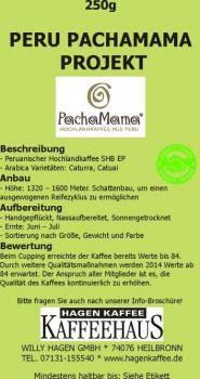 Hagenkaffee Peru SHG PACHAMAMA Projekt